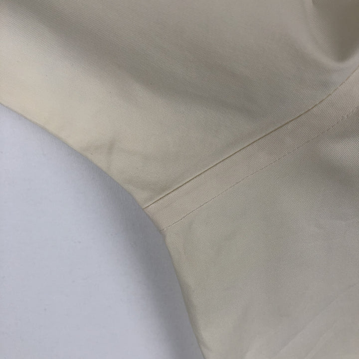 Brooks Brothers Est.1818 Slim Fit Long-Sleeve Cotton Shirt, Men's Size L (approx.) cotton unbleached Vintage Second Hand
