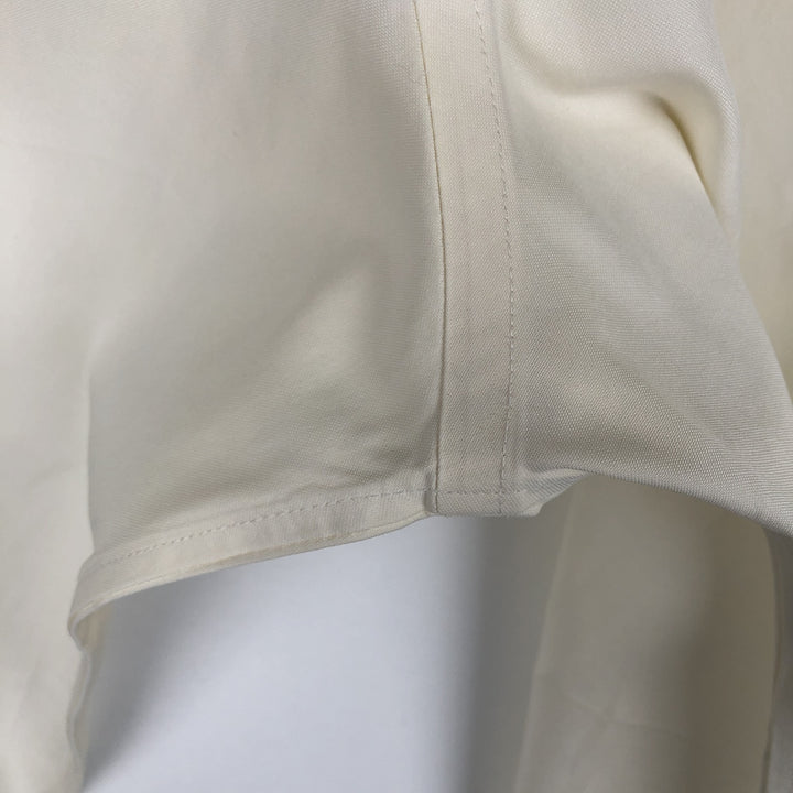 Brooks Brothers Est.1818 Slim Fit Long-Sleeve Cotton Shirt, Men's Size L (approx.) cotton unbleached Vintage Second Hand