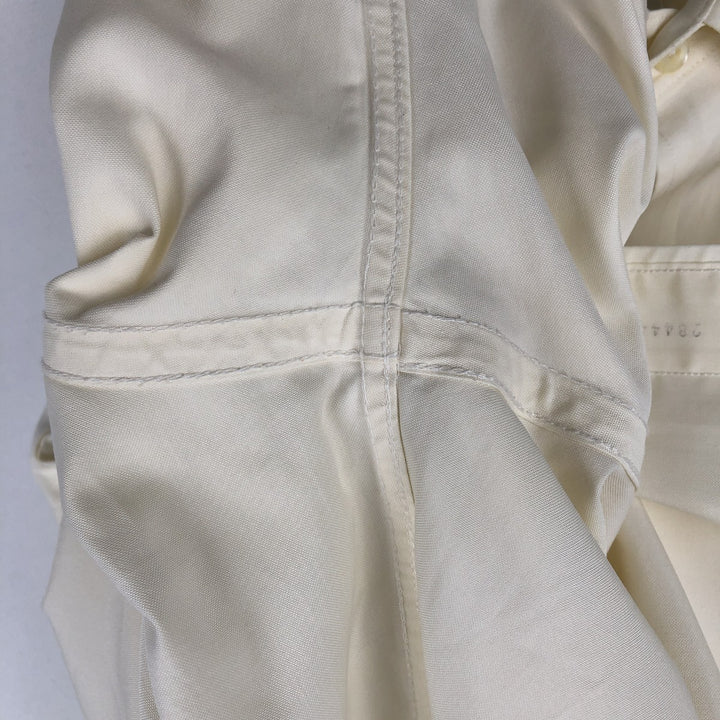 Brooks Brothers Est.1818 Slim Fit Long-Sleeve Cotton Shirt, Men's Size L (approx.) cotton unbleached Vintage Second Hand