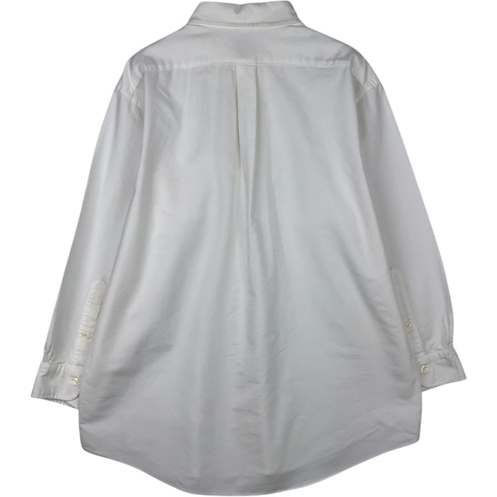 Brooks Brothers 346 long sleeve button-down shirt, men's size XL Supima Cotton white type Vintage Second Hand