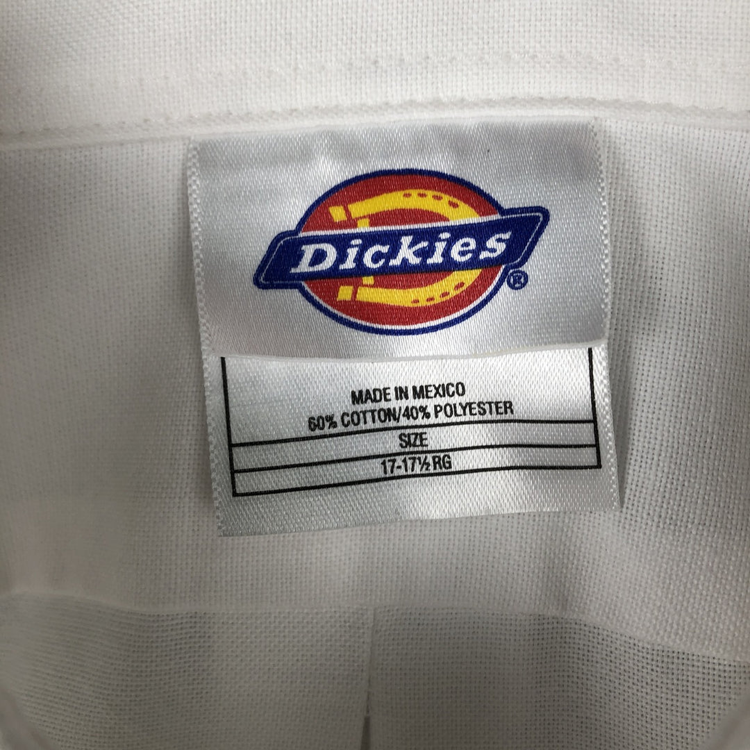 Dickies long-sleeved button-down shirt, men's size XL. cotton white type Vintage Second Hand