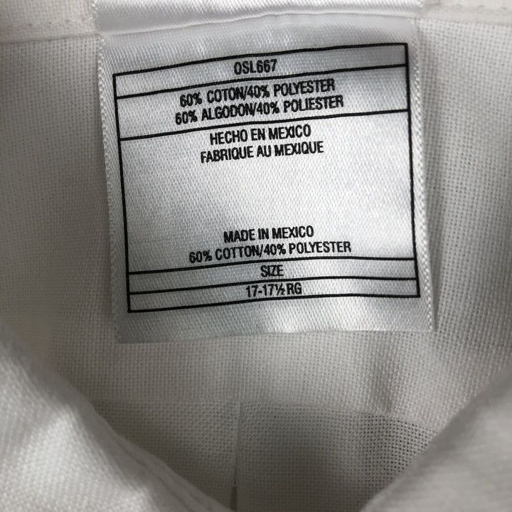 Dickies long-sleeved button-down shirt, men's size XL. cotton white type Vintage Second Hand
