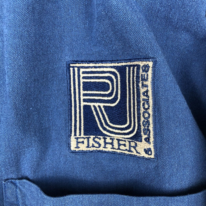 Vintage 1990'S LLBean long-sleeved button-down check shirt, made in Canada, men's size XL equivalent. cotton blue type Vintage Second Hand