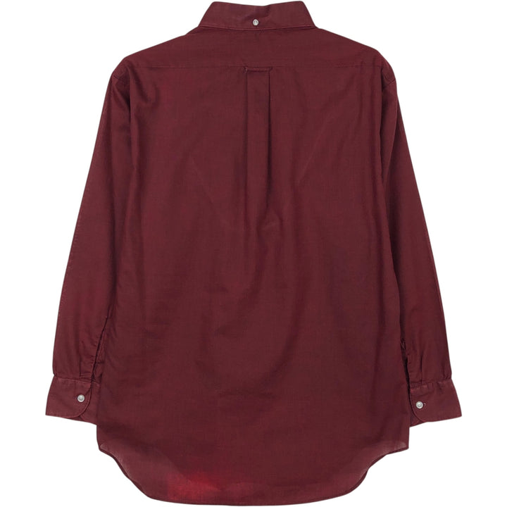 1970'S McGREGOR SCOTSET Short-Sleeve Button-Down Shirt, Men's Size M (approx.), Vintage polyester wine-red Vintage Second Hand