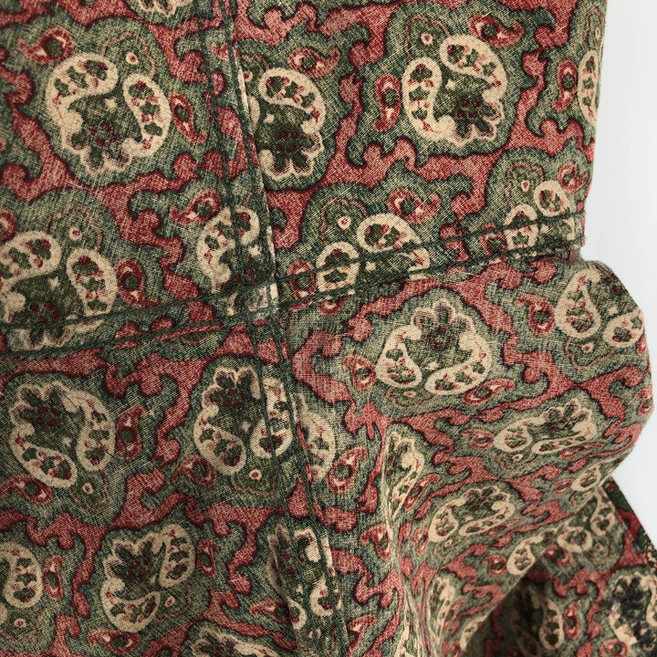 90'S Timberland Weathergear all-over print long-sleeved button-down shirt, men's size XL equivalent, vintage. cotton green type Vintage Second Hand