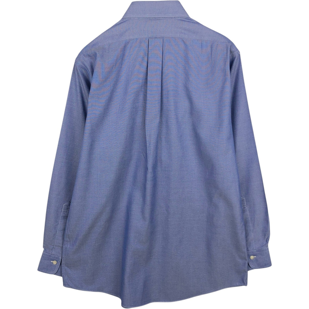 Brooks Brothers Est.1818 Long Sleeve Button-Down Shirt, Men's Size L Supima Cotton blue type Vintage Second Hand