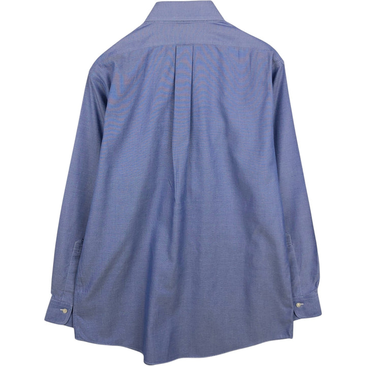Brooks Brothers Est.1818 Long Sleeve Button-Down Shirt, Men's Size L Supima Cotton blue type Vintage Second Hand