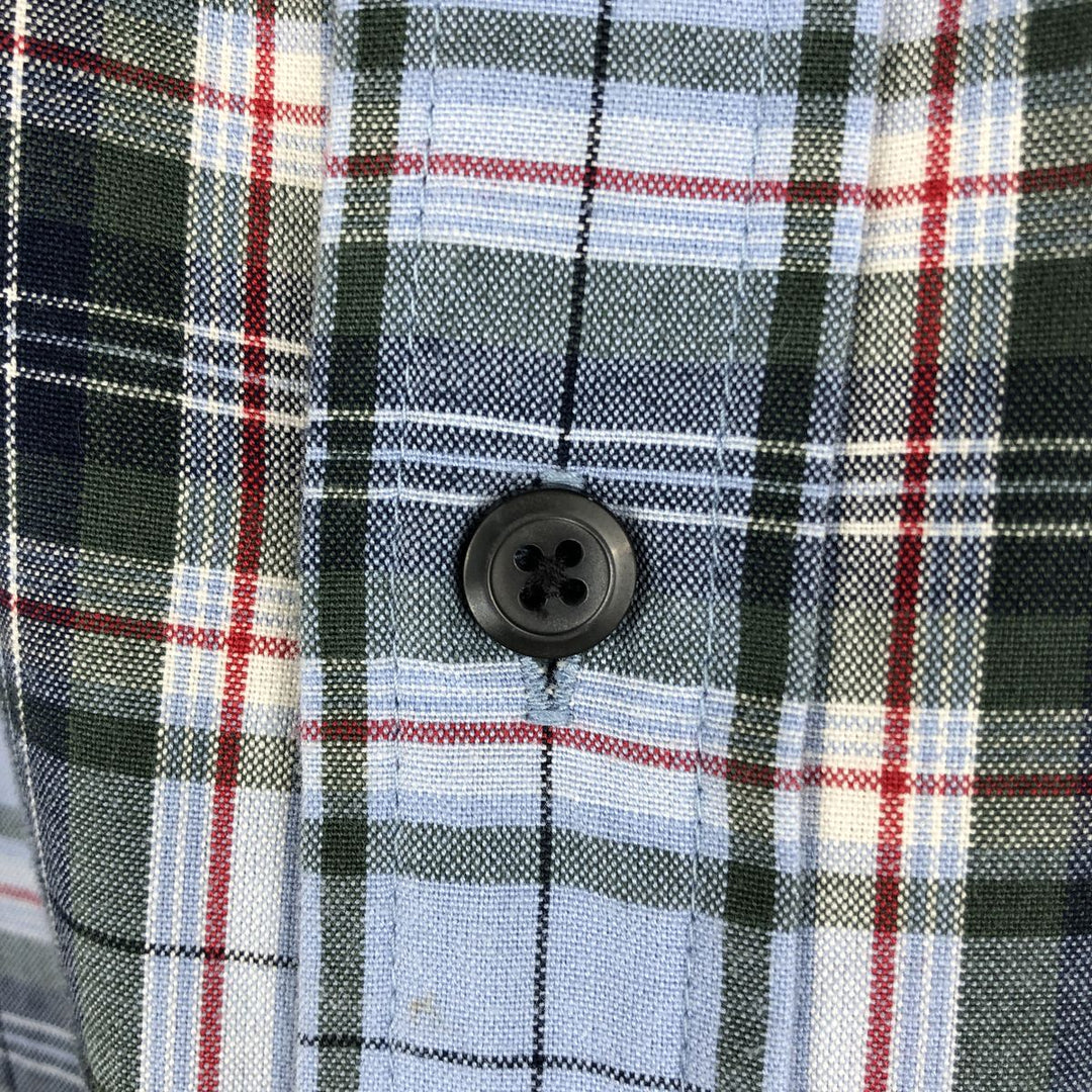 90'S GAP Vintage Long Sleeve Button-Down Check Shirt, Men's XL cotton Blue type light blue Vintage Second Hand