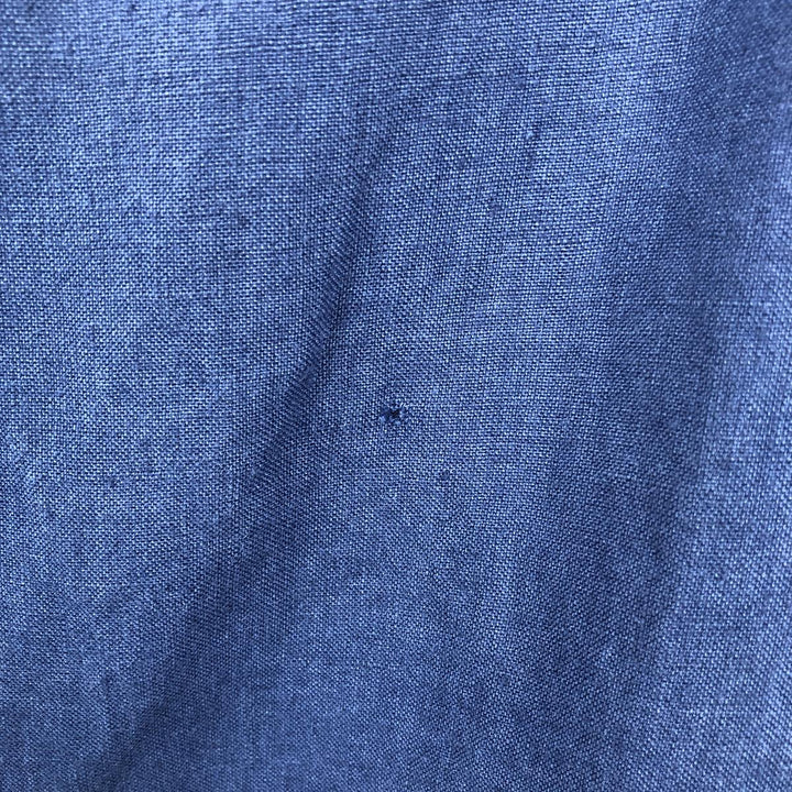 Banana Republic Long Sleeve Linen Shirt, Men's M Size linen blue type Vintage Second Hand