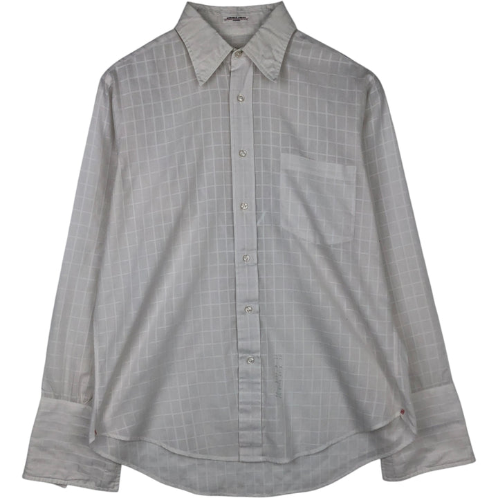 1970'S HATHAWAY Long-Sleeve Shirt, Men's Size L (approx.), Vintage unclear white type Vintage Second Hand