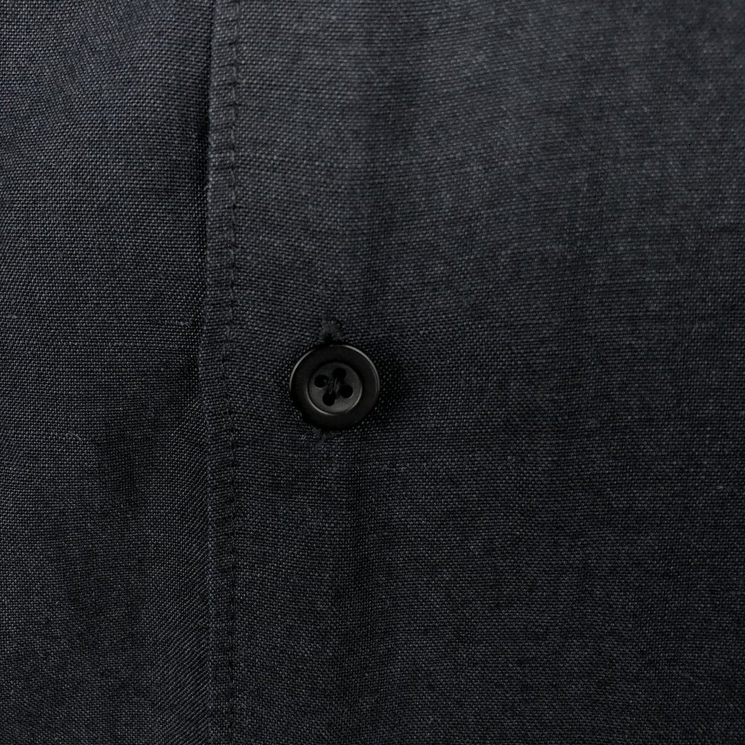 CUBAVERA Short-Sleeve Ramie x Rayon Box Shirt, Men's Size L (approx.) Lamy black type Vintage Second Hand
