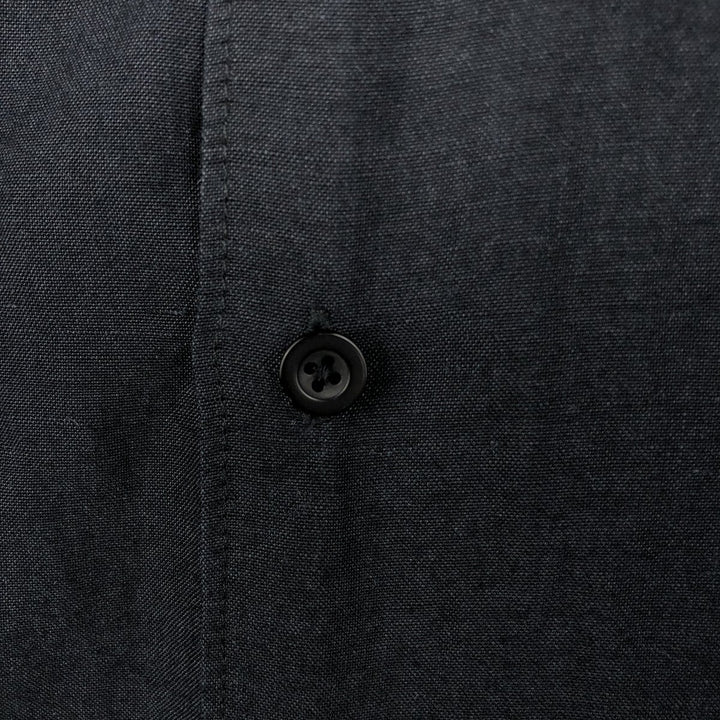 CUBAVERA Short-Sleeve Ramie x Rayon Box Shirt, Men's Size L (approx.) Lamy black type Vintage Second Hand