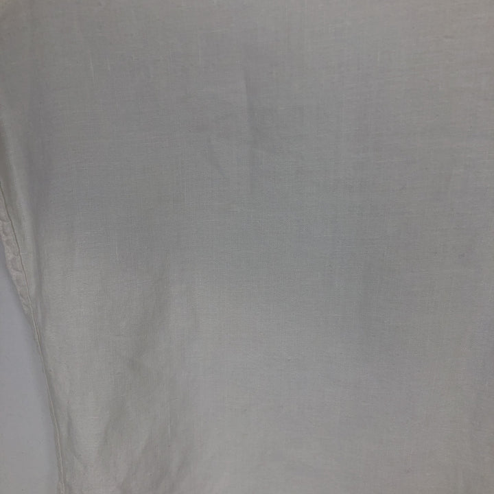 J.Crew Short-Sleeve Linen Shirt, Men's Size M (approx.) linen white type Vintage Second Hand