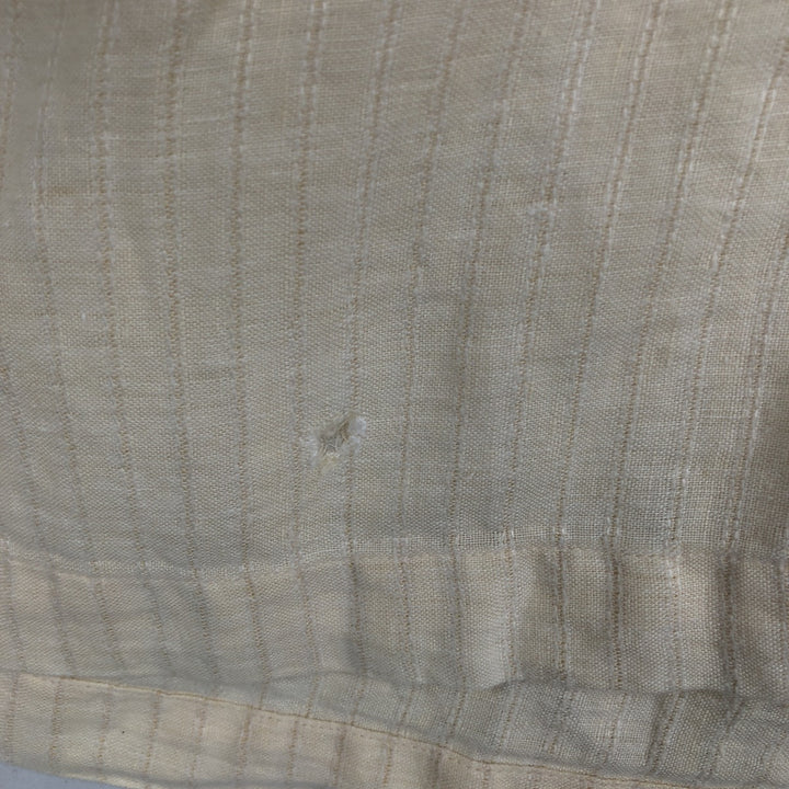 90'S GAP (Old GAP) Short-Sleeve Open-Collar Linen Shirt, Boxy Shirt, Men's Size XL (Equivalent), Vintage linen Beige type Vintage Second Hand