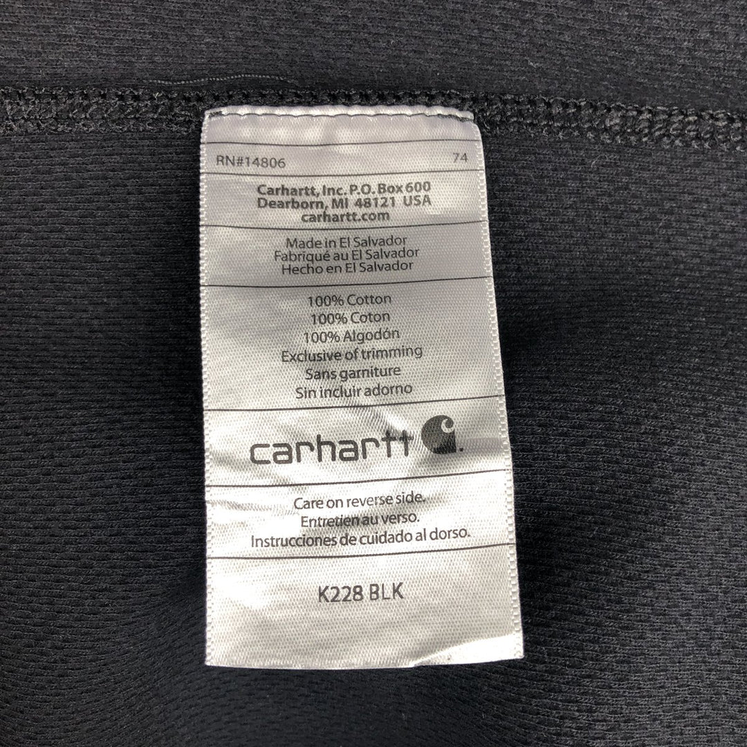 Carhartt long-sleeved T-shirt, men's size M cotton black type Vintage Second Hand