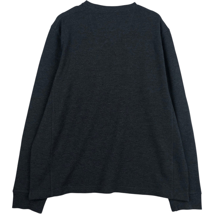 Eddie Bauer long-sleeved T-shirt, men's size XL cotton Charcoal Vintage Second Hand
