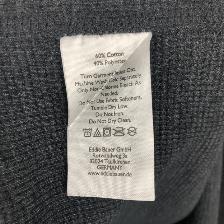 Eddie Bauer long-sleeved T-shirt, men's size XL cotton Charcoal Vintage Second Hand