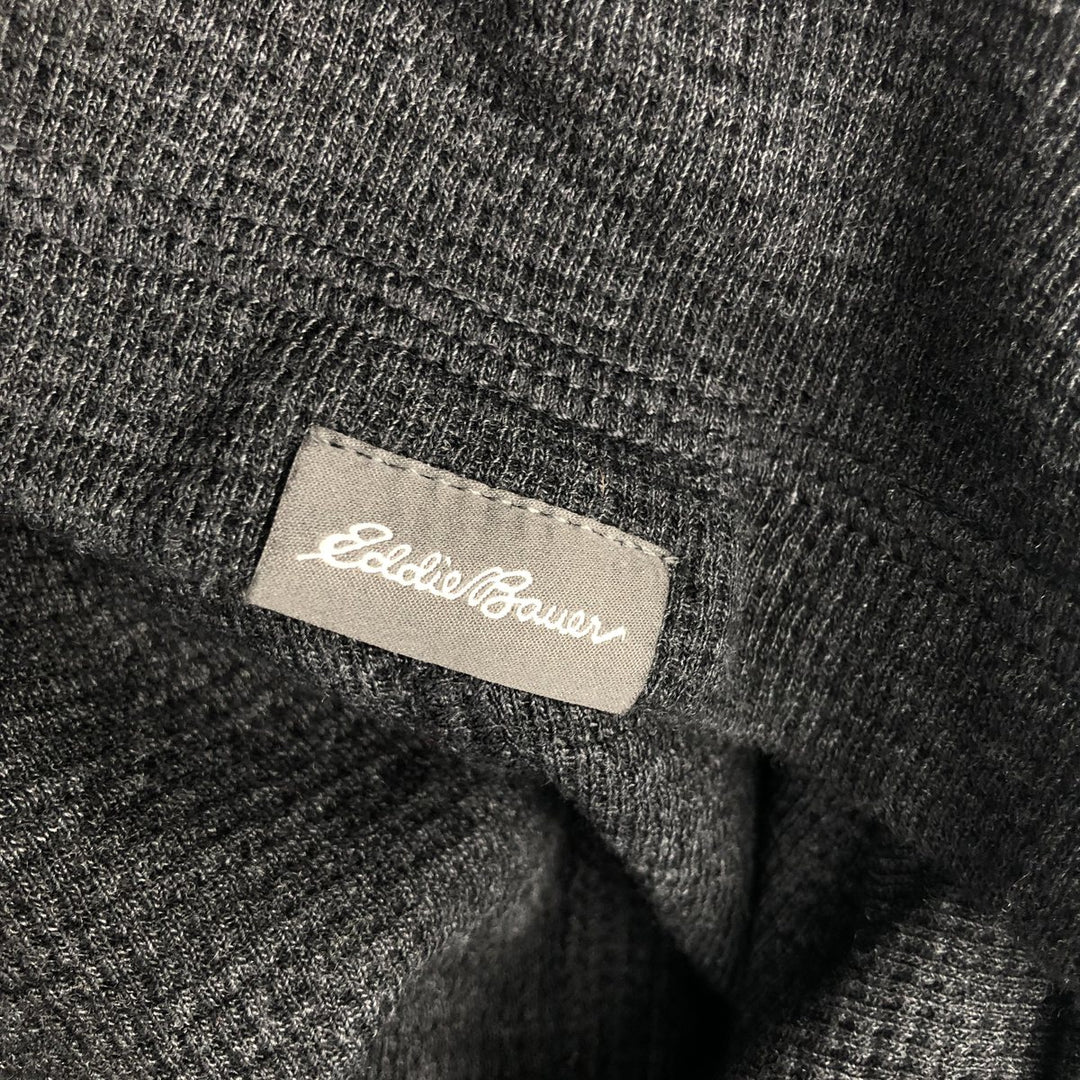 Eddie Bauer long-sleeved T-shirt, men's size XL cotton Charcoal Vintage Second Hand