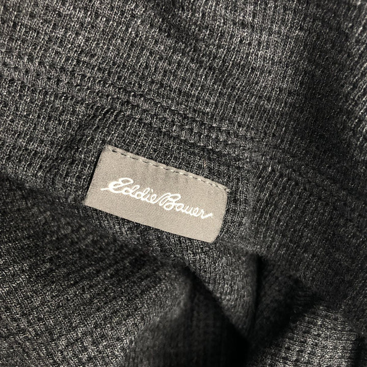 Eddie Bauer long-sleeved T-shirt, men's size XL cotton Charcoal Vintage Second Hand