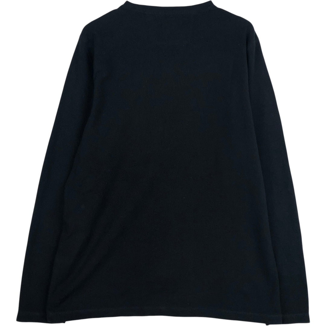 Banana Republic Thermal Long-Sleeve T-Shirt, Waffle Knit, Men's Size XL (equivalent) cotton black type Vintage Second Hand