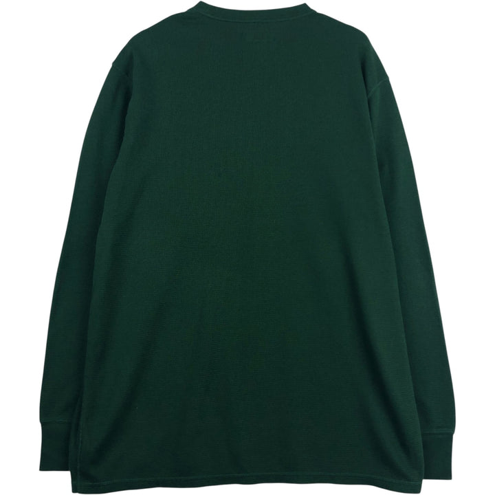 Ralph Lauren POLO RALPH LAUREN SLEEPWEAR Thermal Long T-Shirt, Men's XXL cotton Green type dark green Vintage Second Hand