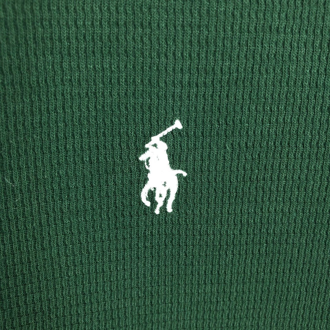 Ralph Lauren POLO RALPH LAUREN SLEEPWEAR Thermal Long T-Shirt, Men's XXL cotton Green type dark green Vintage Second Hand
