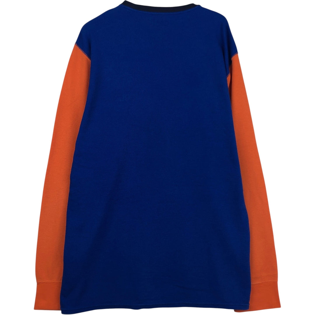 Ralph Lauren POLO RALPH LAUREN long-sleeved T-shirt, men's size XXL cotton blue type Vintage Second Hand