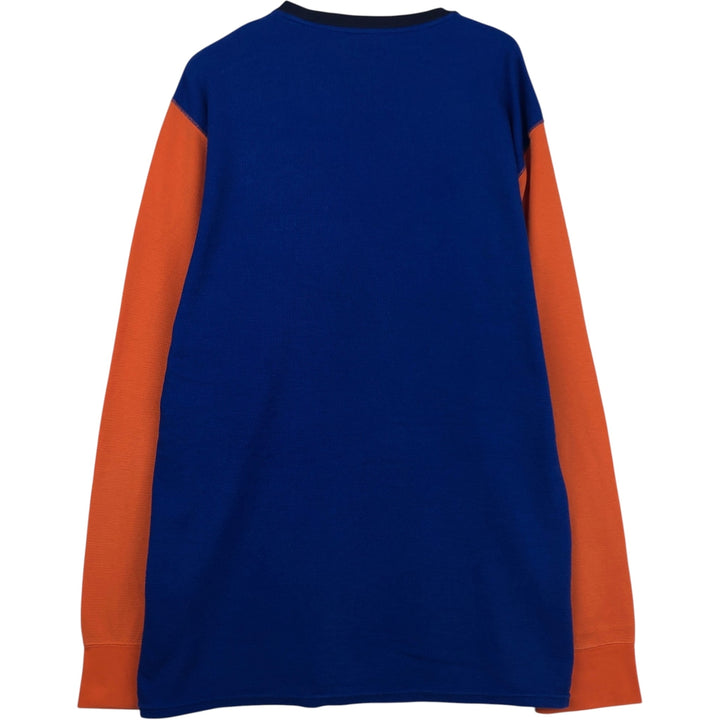 Ralph Lauren POLO RALPH LAUREN long-sleeved T-shirt, men's size XXL cotton blue type Vintage Second Hand