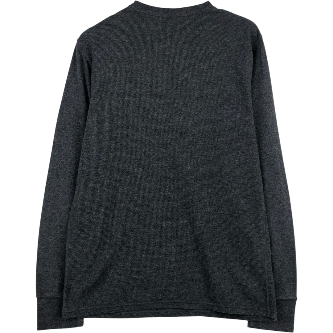 Ralph Lauren POLO RALPH LAUREN Thermal Ron T Waffle Men's L size cotton gray type Vintage Second Hand