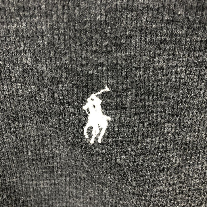 Ralph Lauren POLO RALPH LAUREN Thermal Ron T Waffle Men's L size cotton gray type Vintage Second Hand
