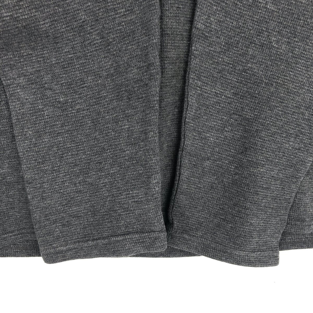 Ralph Lauren POLO RALPH LAUREN Hooded Thermal T-Shirt, Waffle, Men's Size Small cotton gray type Vintage Second Hand