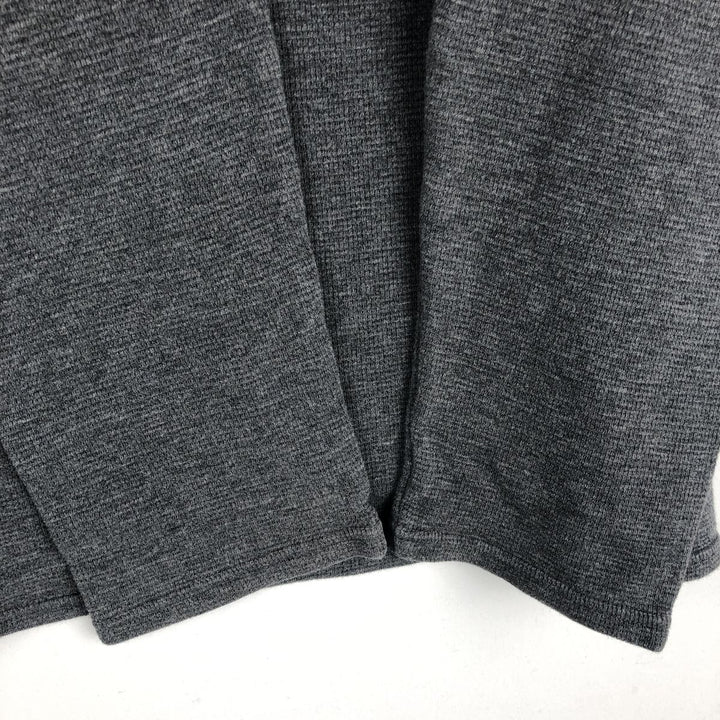 Ralph Lauren POLO RALPH LAUREN Hooded Thermal T-Shirt, Waffle, Men's Size Small cotton gray type Vintage Second Hand
