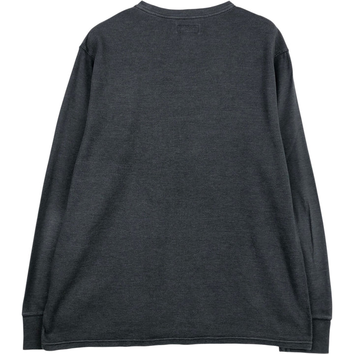 Ralph Lauren POLO RALPH LAUREN Thermal Long T-shirt Waffle Men's XL cotton gray type Vintage Second Hand