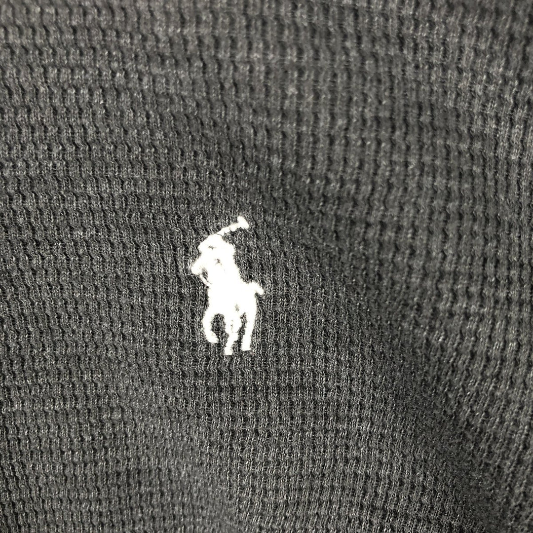 Ralph Lauren POLO RALPH LAUREN Thermal Long T-shirt Waffle Men's XL cotton gray type Vintage Second Hand