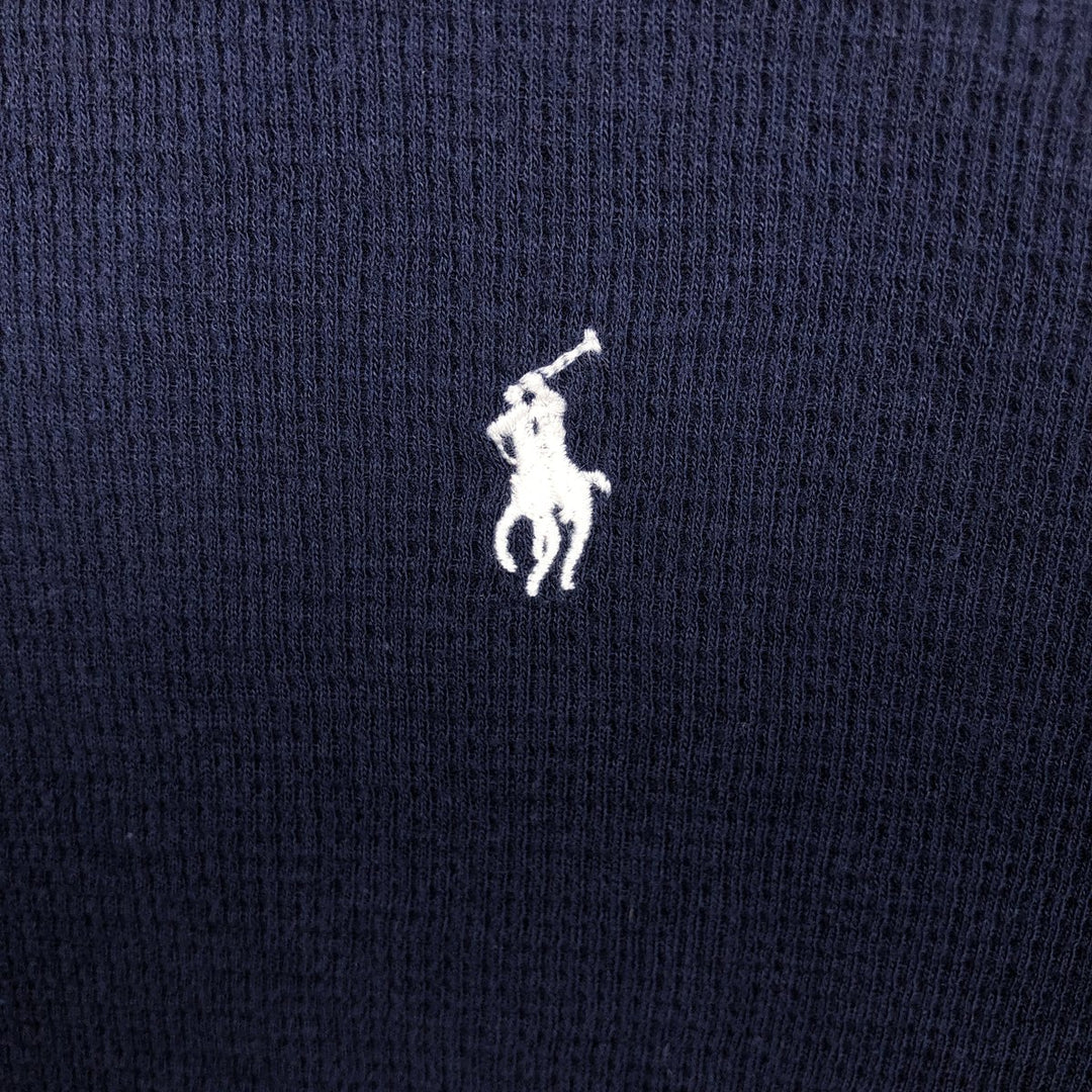 Ralph Lauren POLO RALPH LAUREN Thermal Long T-Shirt Men's XL cotton navy blue type Vintage Second Hand