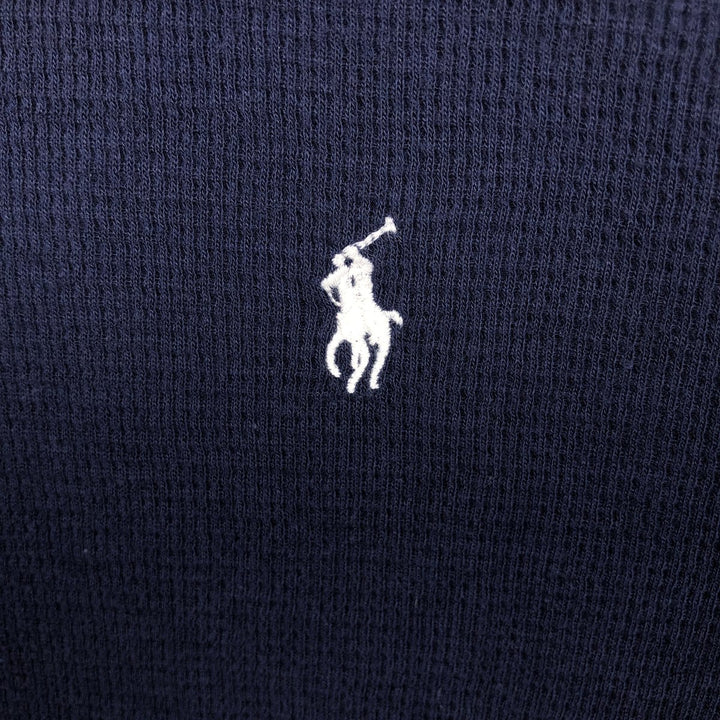 Ralph Lauren POLO RALPH LAUREN Thermal Long T-Shirt Men's XL cotton navy blue type Vintage Second Hand