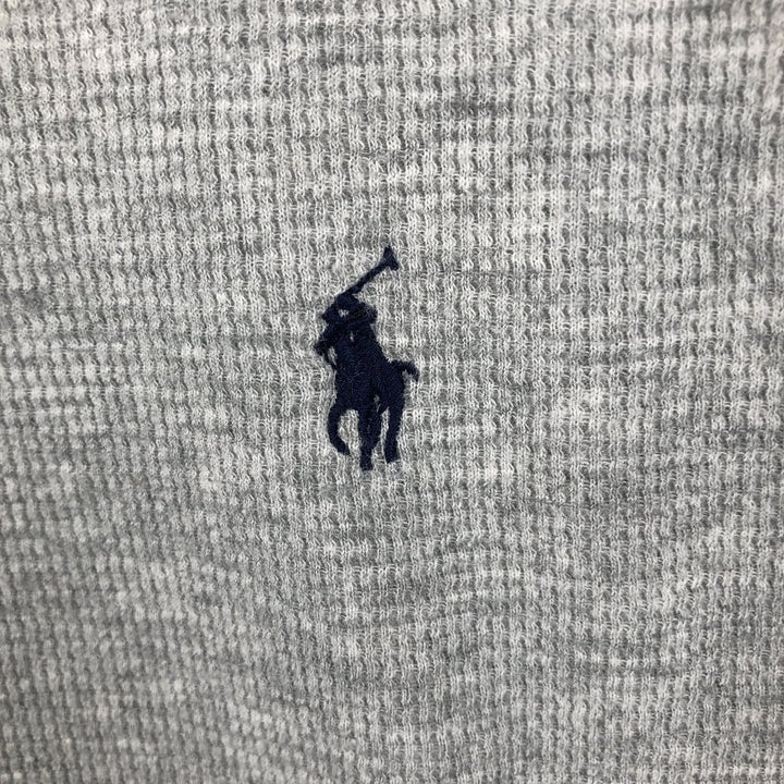 Ralph Lauren POLO RALPH LAUREN Thermal Long T-Shirt Men's XL cotton gray type Vintage Second Hand