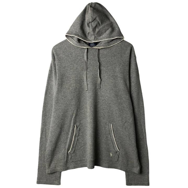 Ralph Lauren POLO RALPH LAUREN Hooded Thermal T-Shirt, Waffle, Men's XL cotton gray type Vintage Second Hand
