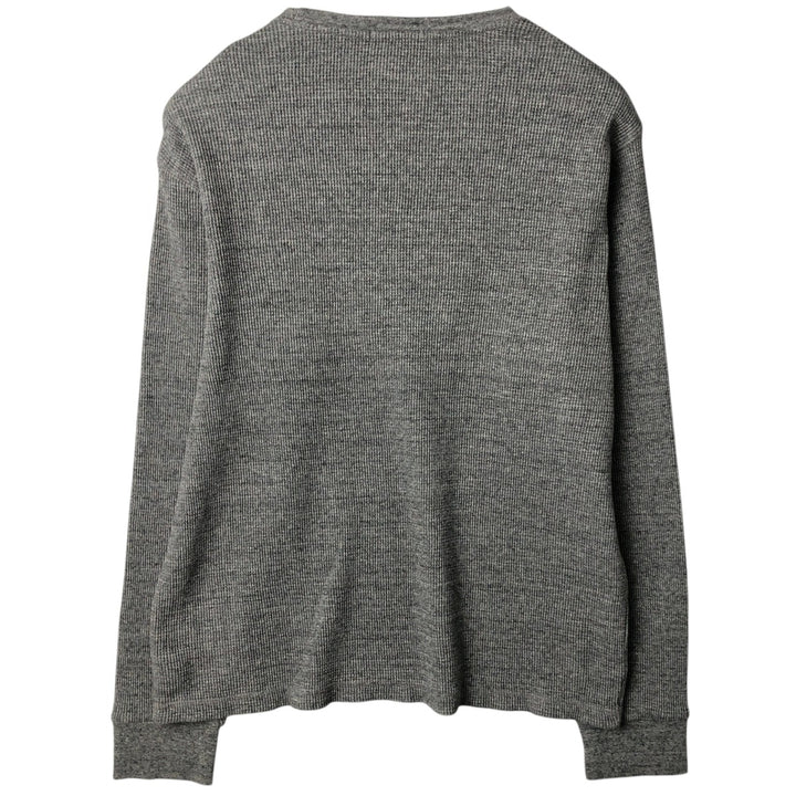Ralph Lauren POLO RALPH LAUREN Thermal Long T-Shirt Men's XXL cotton gray type Vintage Second Hand