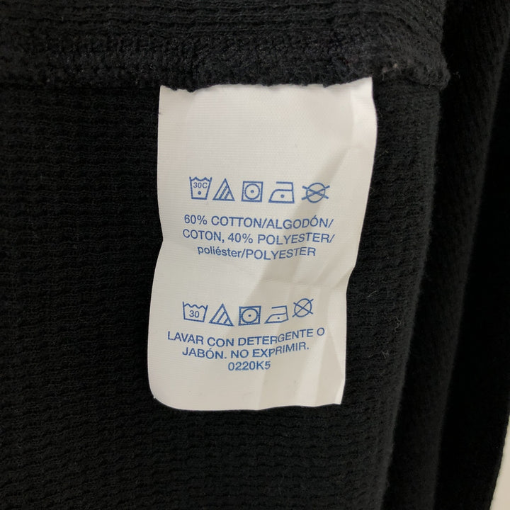 Ralph Lauren POLO RALPH LAUREN SLEEPWEAR Thermal Long T-shirt Honeycomb Men's XL cotton black type Vintage Second Hand
