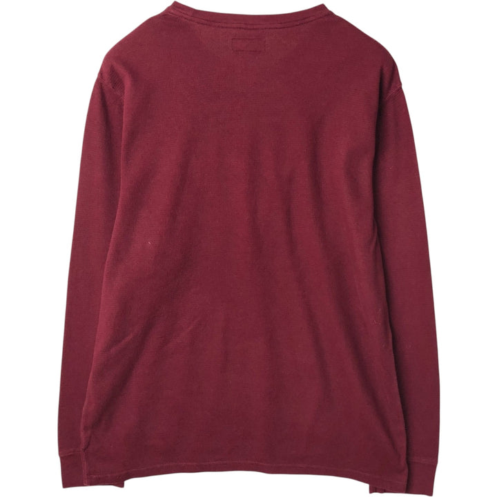 Ralph Lauren POLO RALPH LAUREN SLEEPWEAR Thermal Long T-shirt Honeycomb Men's XL cotton red type reddish brown Vintage Second Hand