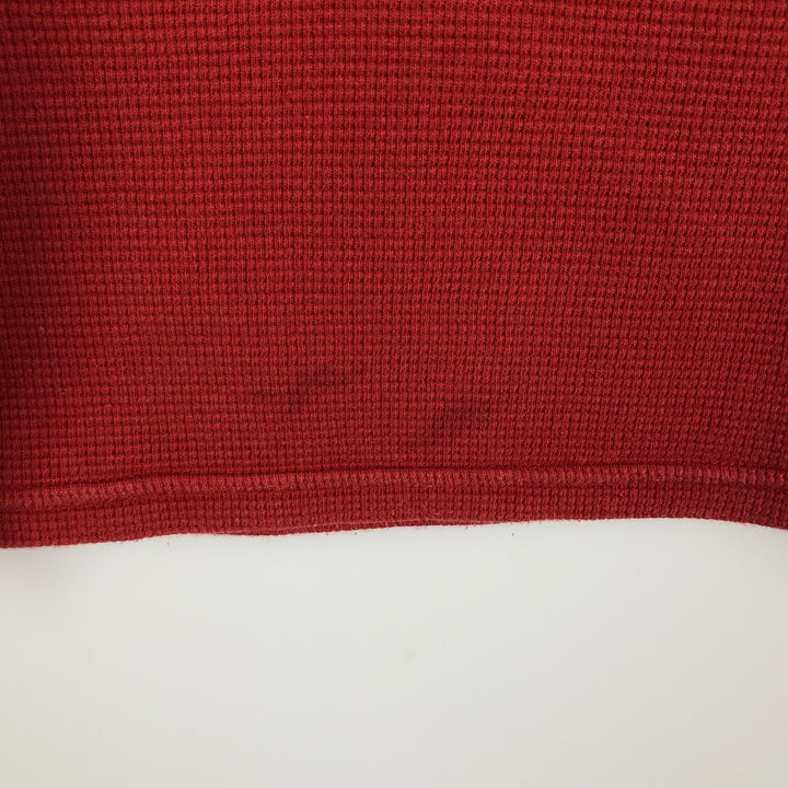 Ralph Lauren POLO RALPH LAUREN Thermal Long T-shirt Waffle Men's XL cotton red type Vintage Second Hand