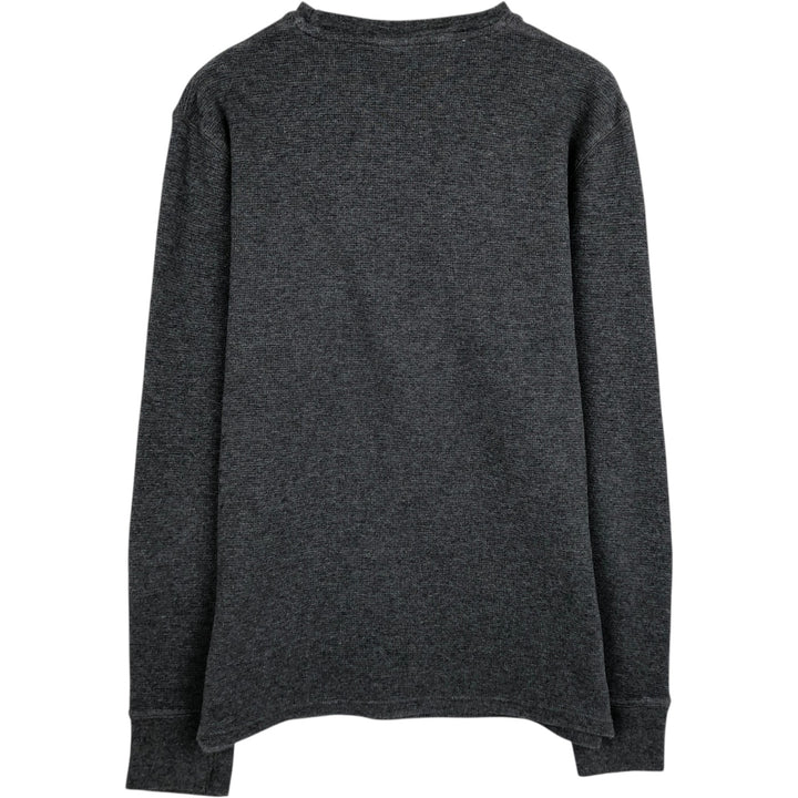 Ralph Lauren POLO RALPH LAUREN SLEEPWEAR Thermal Long T-Shirt, Waffle, Men's Size Small cotton gray type Vintage Second Hand