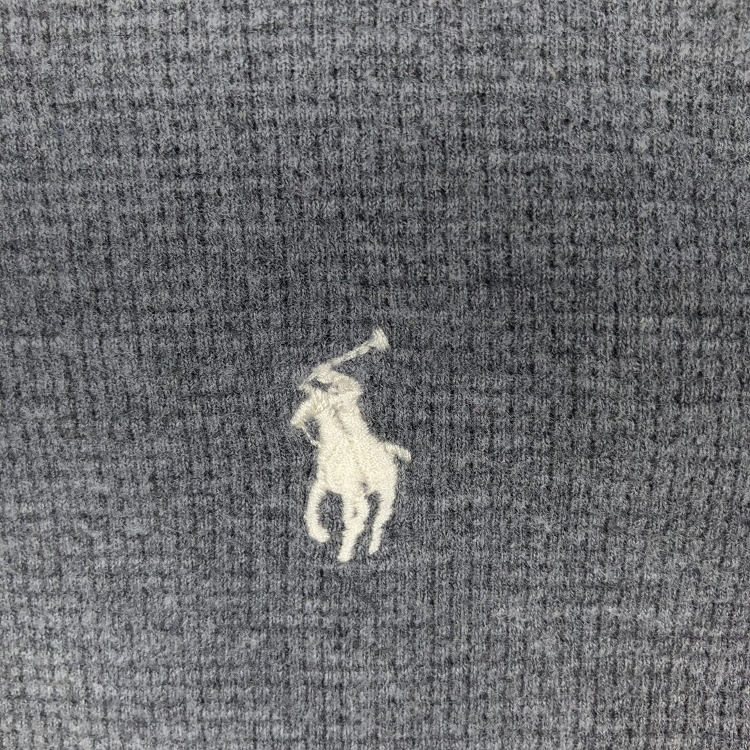 Ralph Lauren POLO RALPH LAUREN SLEEPWEAR Thermal Long T-Shirt, Waffle, Men's Size Small cotton gray type Vintage Second Hand