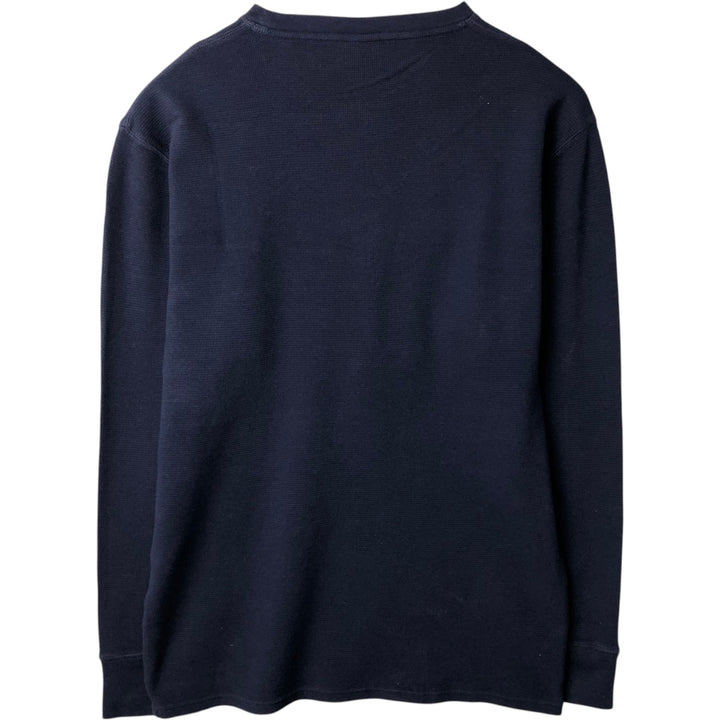 Ralph Lauren POLO RALPH LAUREN SLEEPWEAR Thermal Long T-shirt Waffle Men's XL cotton navy blue type Vintage Second Hand