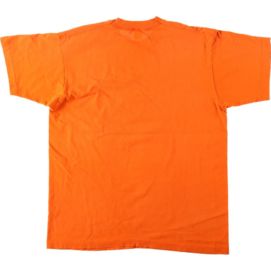 90'S Fruit of the Loom College T-shirt, Made in USA, Men's XL, Vintage cotton orange type Vintage Second Hand