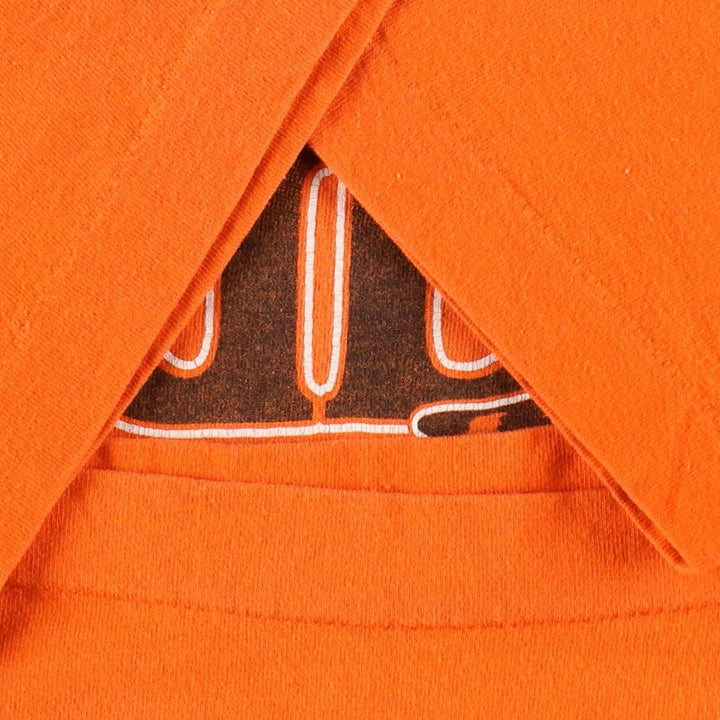 90'S Fruit of the Loom College T-shirt, Made in USA, Men's XL, Vintage cotton orange type Vintage Second Hand
