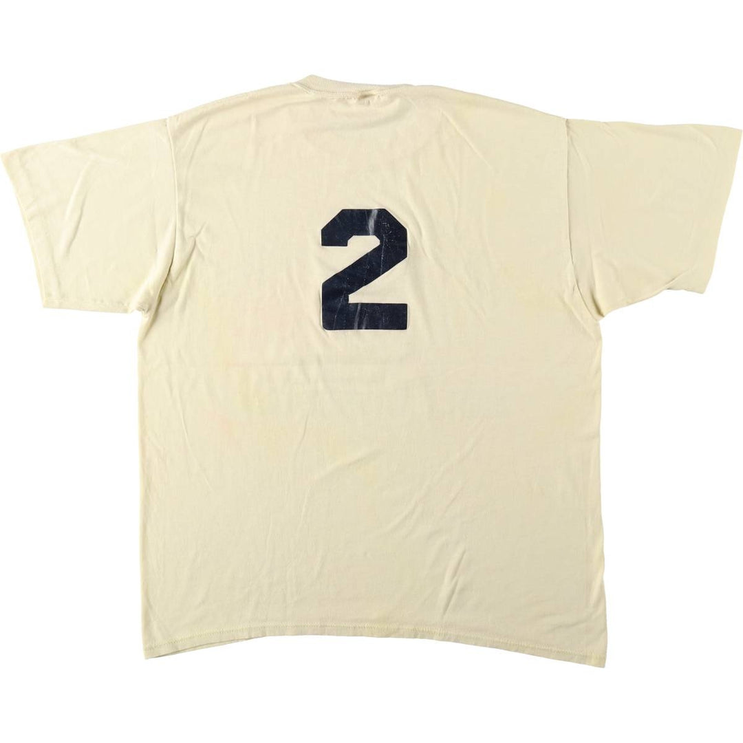 Vintage 80s-90'S Jerzees Printed T-Shirt, Made in USA, Men's XL cotton unbleached Vintage Second Hand