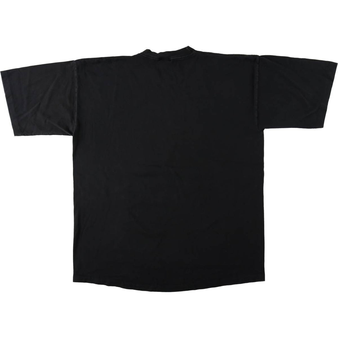 90'S Riddell College T-Shirt, Made in USA, Men's XL equivalent, Vintage cotton black type Vintage Second Hand