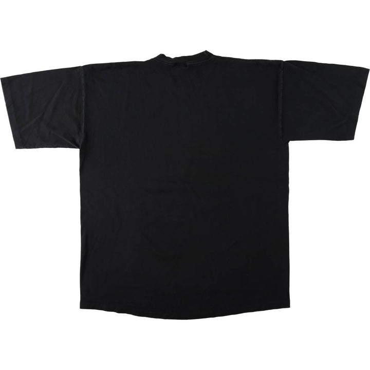 90'S Riddell College T-Shirt, Made in USA, Men's XL equivalent, Vintage cotton black type Vintage Second Hand